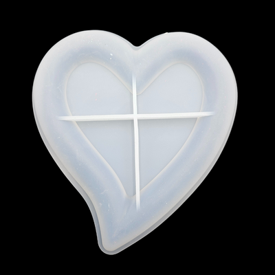 Stylish Heart Shaped Trinket Tray Silicone Mould