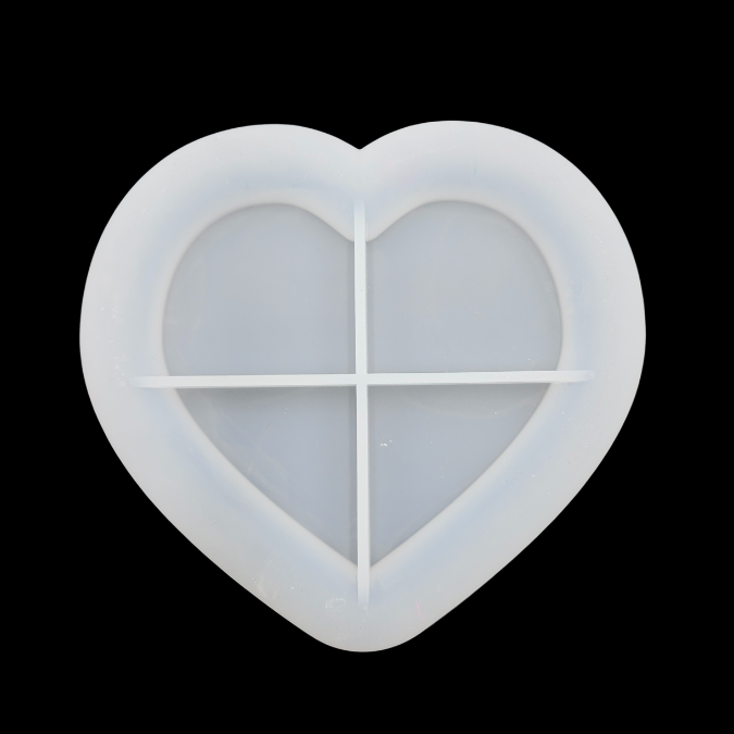 Cute Heart Shaped Trinket Plate Silicone Mould