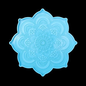 Mandala Flower Tray Silicone Mold