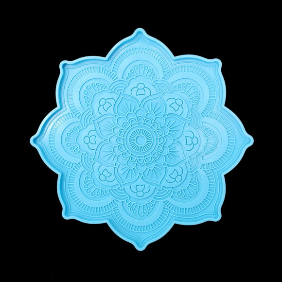 Mandala Flower Tray Silicone Mold