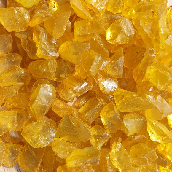 Yellow Topaz  Glass Fragments 250gm (8.8oz)