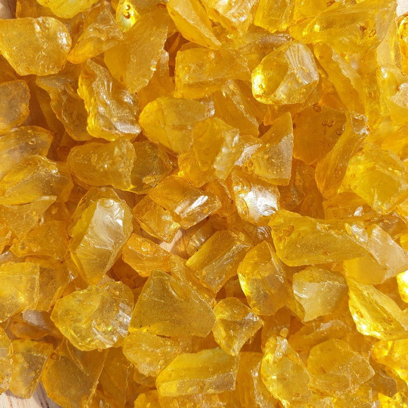 Yellow Topaz  Glass Fragments 250gm (8.8oz)
