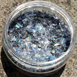 Silver Halo - Glitter Flake Holographic