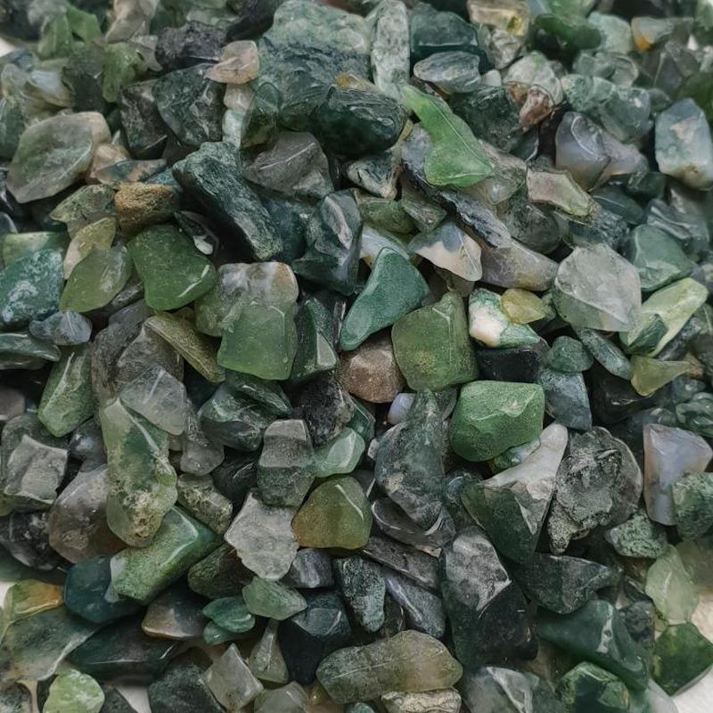 Moss Agate Crystal Chips 250gm (8.8oz)