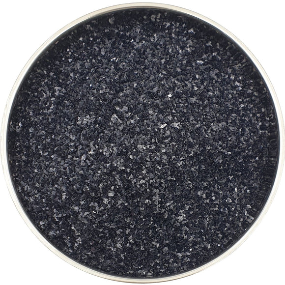 Black - Glass Glitter - Coarse