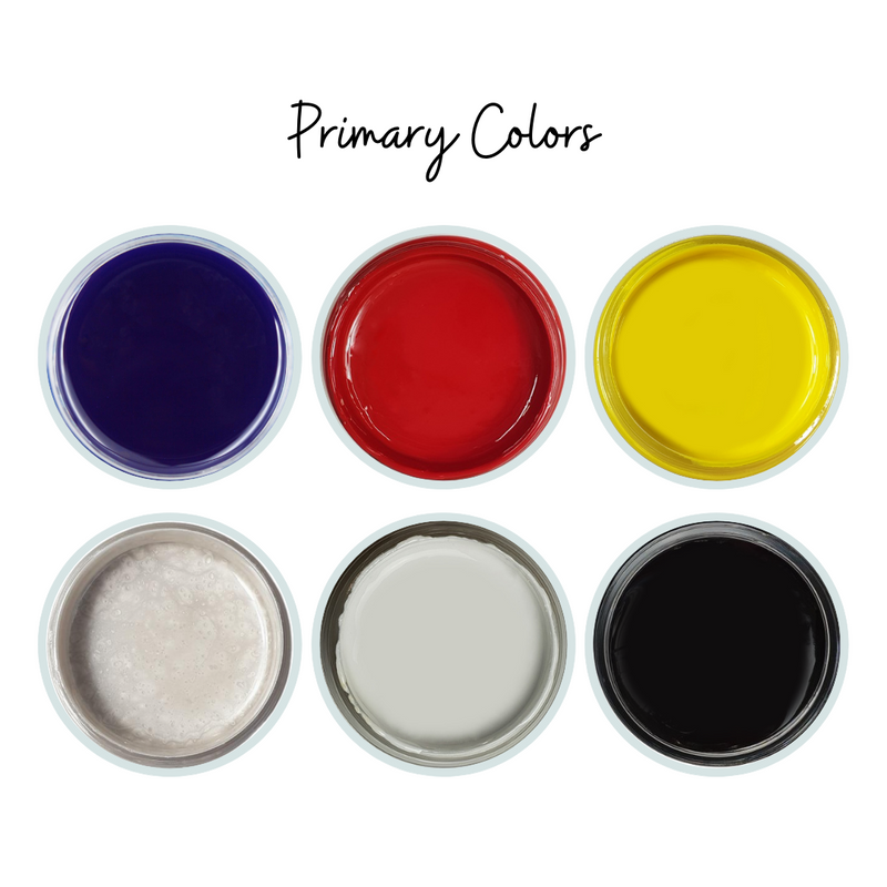 Primary Colors - Epoxy Pigment Paste Color Palette