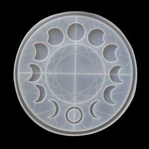 Moon Phase Round Tray Silicone Mold