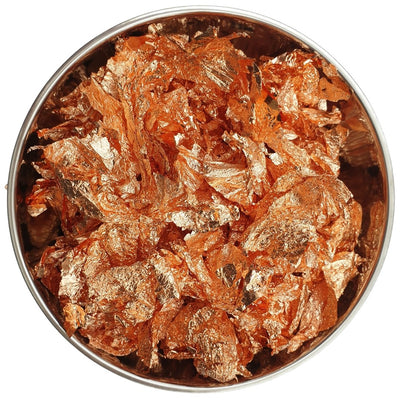 Metallic Foil Flakes 15gm - Copper by Just Resin | Epoxy Resin Art Supplies