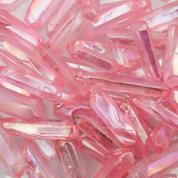 Pink Aura Quartz Crystal Points 100gm (3.52oz)