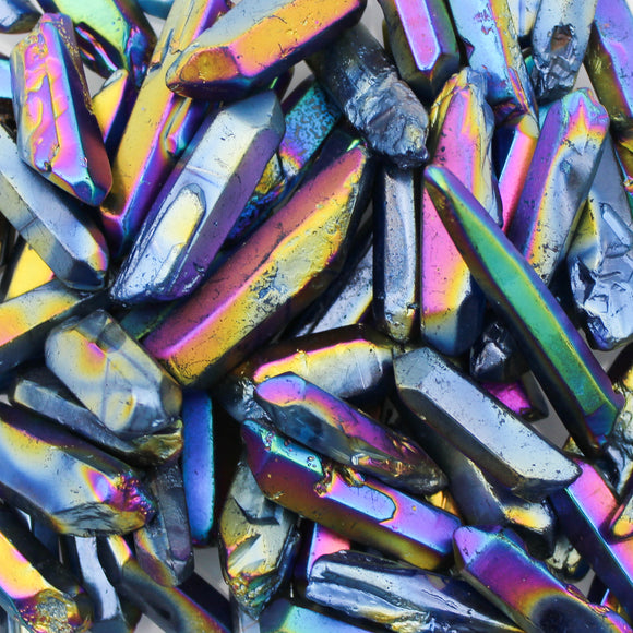 Rainbow Aura Quartz Crystal Points 100gm (3.52oz)