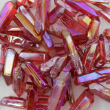Red Ruby Aura Quartz Crystal Points 50gm (1.76oz)